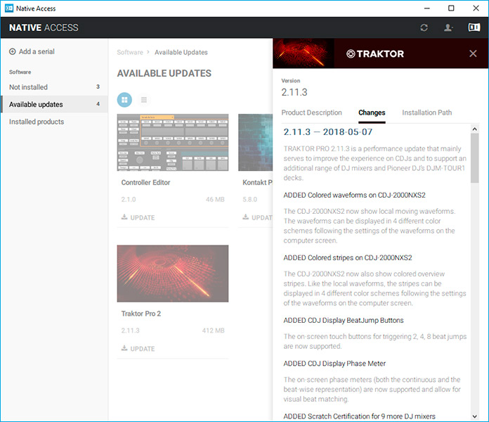 Traktor 2.11.3 Native Access