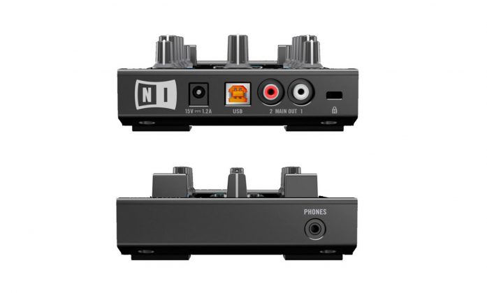 Mezcladoras de Bolsillo: Traktor Kontrol Z1 Vista trasera y delantera
