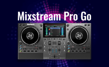 Numark Mixstream Pro Go: Controlador con parlantes y bateria recargable