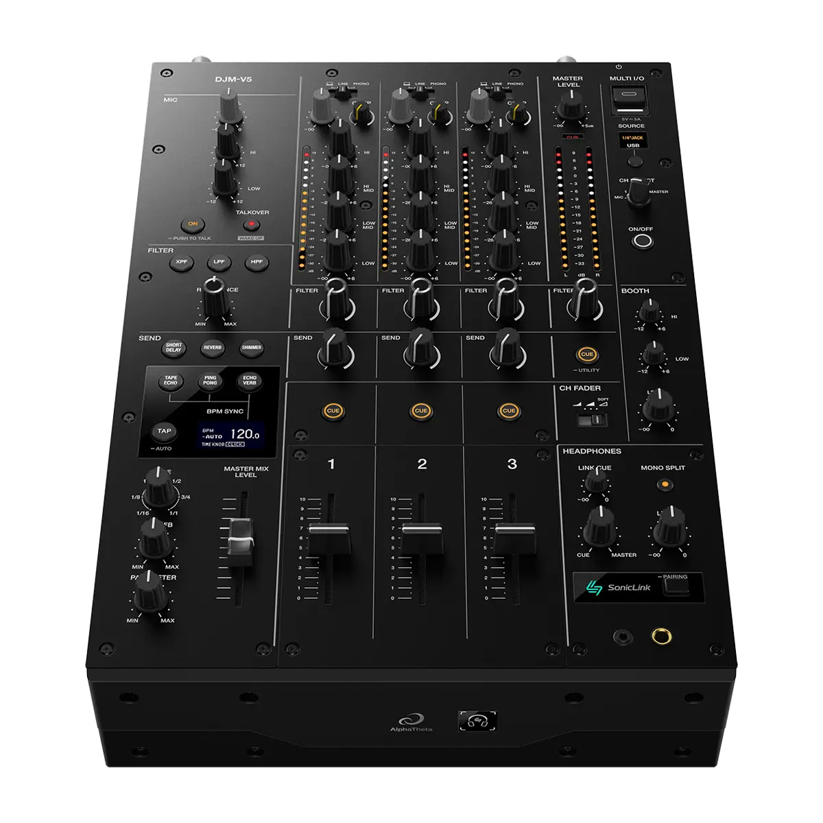 alphatheta djm v5 05 AlphaTheta DJM-V5: así es el nuevo mezclador DJ de 3 canales con SonicLink